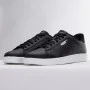 Мужские кроссовки Puma Smash 3.0 L из натуральной кожи чёрные модель 5702