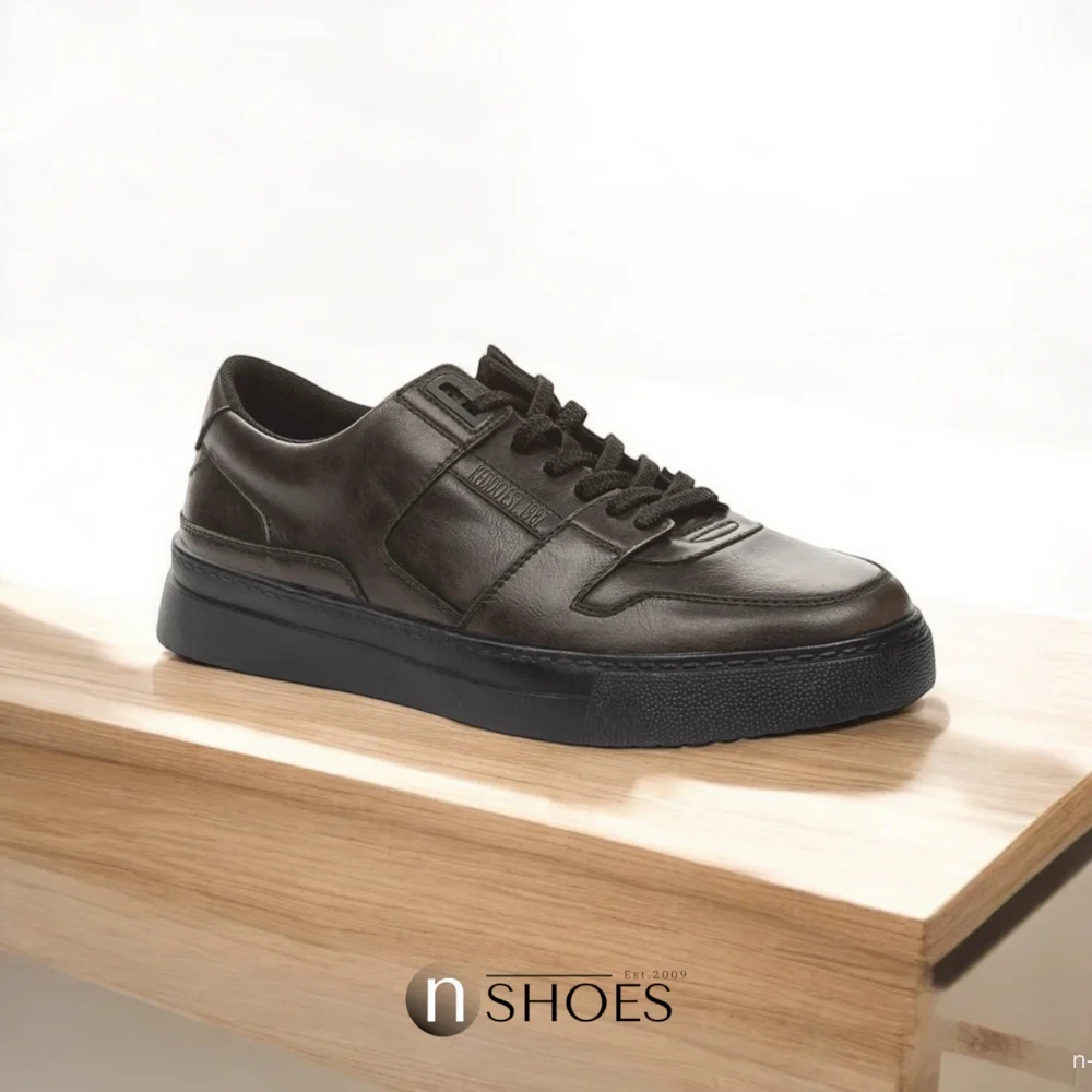 Мужские кожаные демисезонные кроссовки KEDDO (Великобритания) модель 5723