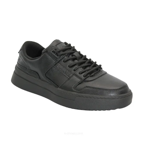 Men's black leather demi-season sneakers KEDDO 848150-06-01 5723 made of genuine leather from the British brand in the style of BOSS Gary Men's black leather demi-season sneakers KEDDO 848150-06-01 5723 made of genuine leather from the British brand in the style of BOSS Gary