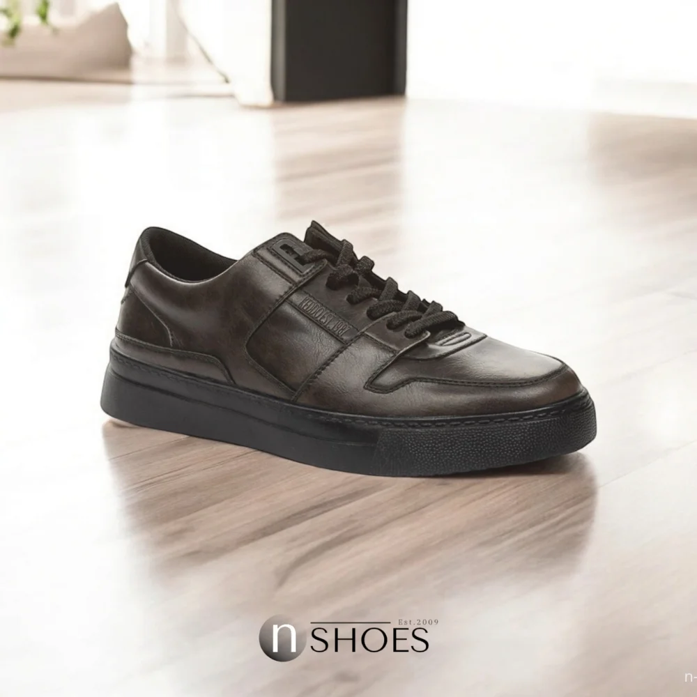 Мужские кожаные демисезонные кроссовки KEDDO (Великобритания) модель 5723