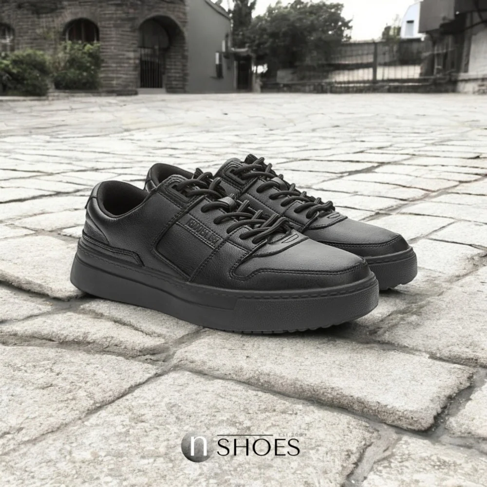 Мужские кожаные демисезонные кроссовки KEDDO (Великобритания) модель 5723