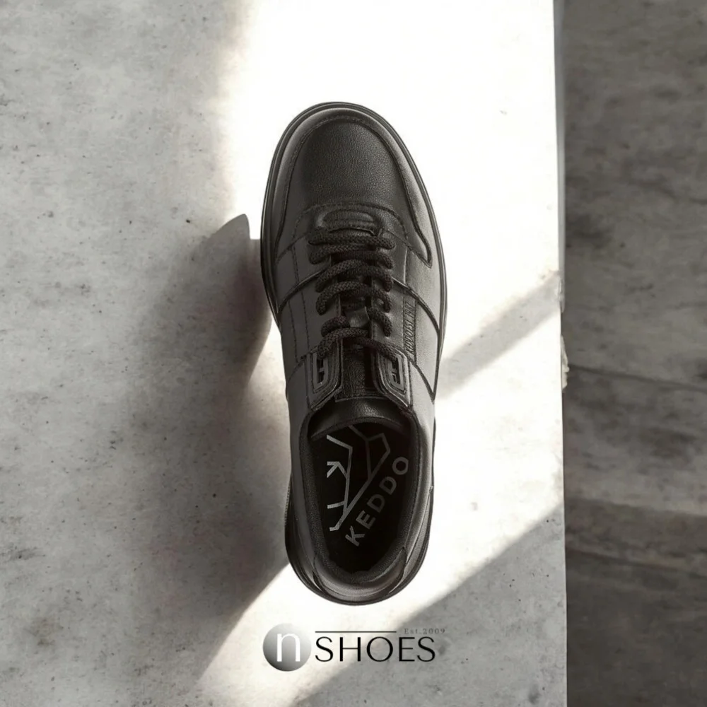 Мужские кожаные демисезонные кроссовки KEDDO (Великобритания) модель 5723