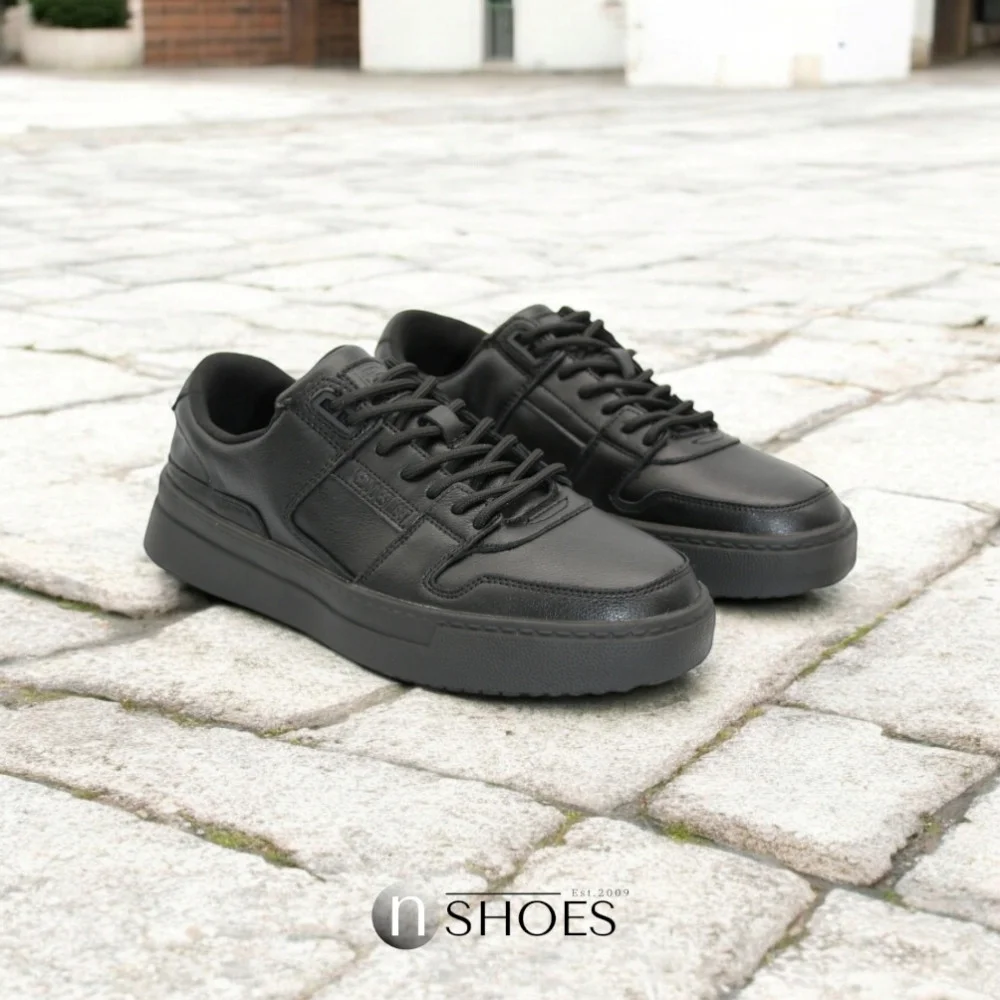 Мужские кожаные демисезонные кроссовки KEDDO (Великобритания) модель 5723