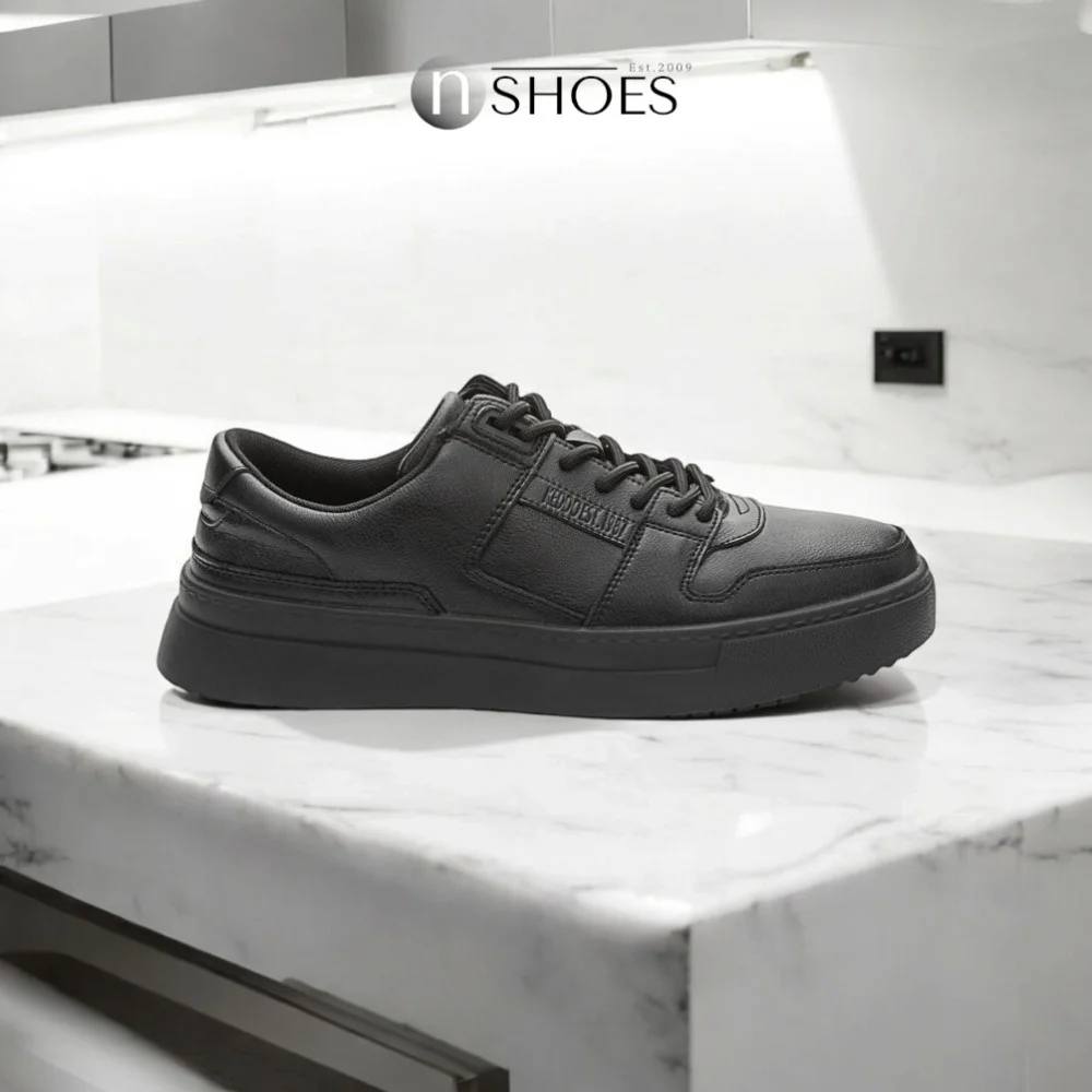 Мужские кожаные демисезонные кроссовки KEDDO (Великобритания) модель 5723