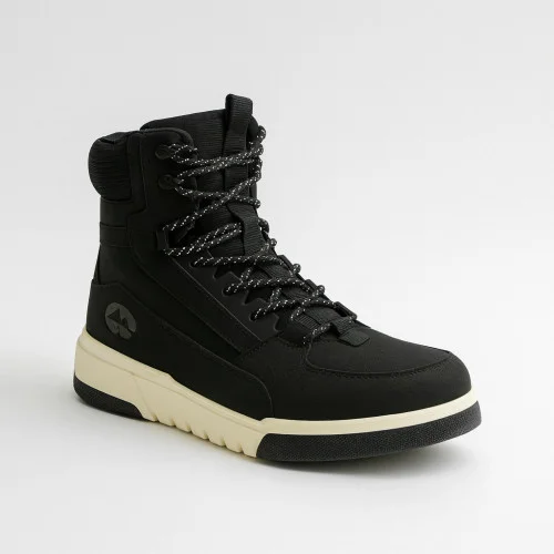 Men's black winter boots GRUNBERG 128198 11-01W 5733 with wool insulation from genuine leather from the Italian brand