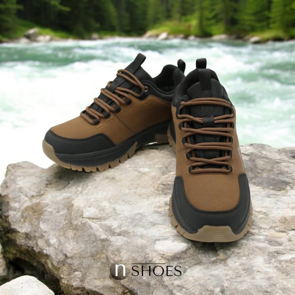 Мужские кожаные термо кроссовки GRUNBERG (Италия) с утеплением на мембране Gore-Tex модель 5743