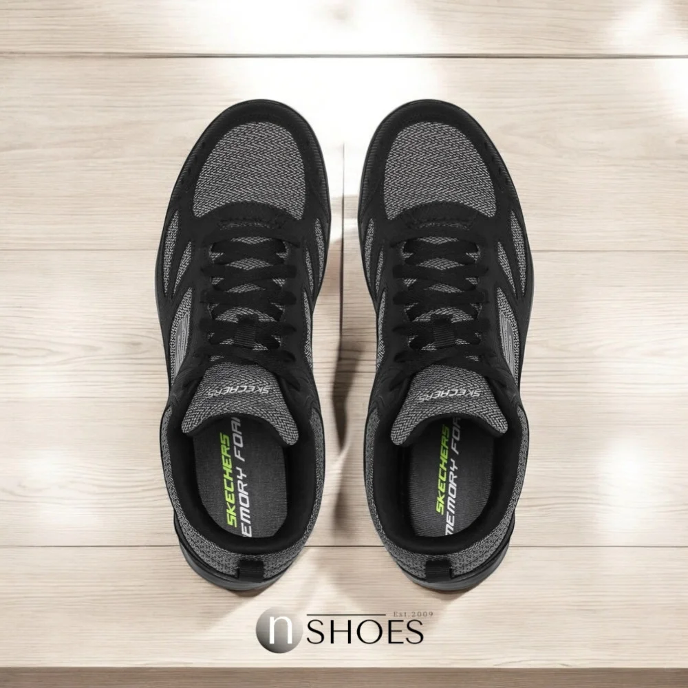 Мужские черные кроссовки Skechers South Rim 52812 BKW модель 5758