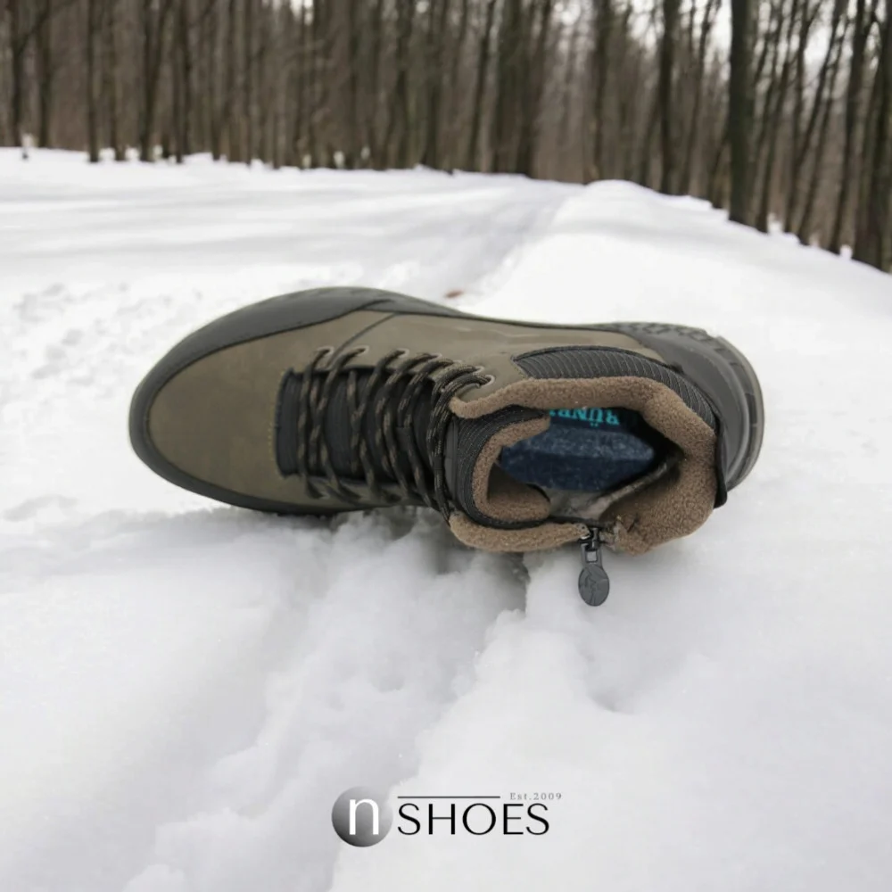 Чоловічі зимові хакі черевики GRUNBERG (Італія) модель 5762