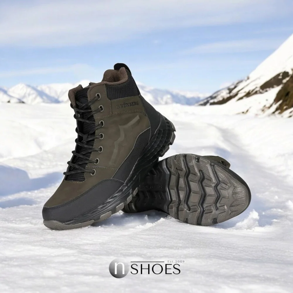 Чоловічі зимові хакі черевики GRUNBERG (Італія) модель 5762