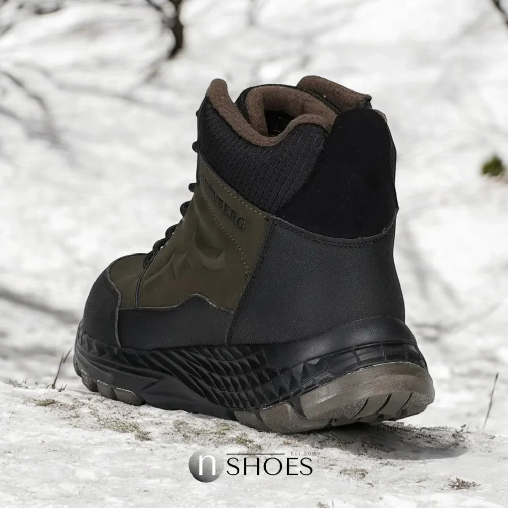 Чоловічі зимові хакі черевики GRUNBERG (Італія) модель 5762