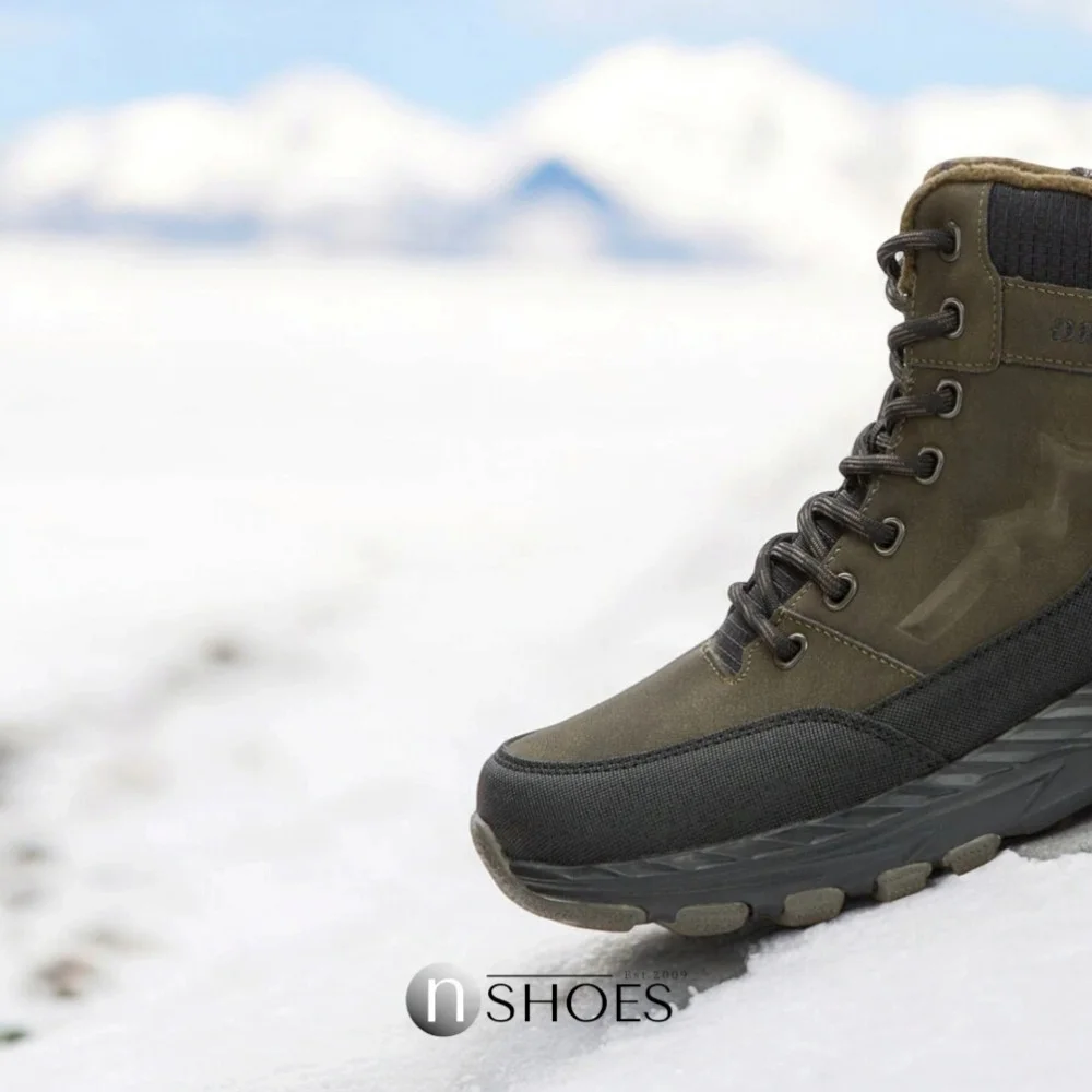 Чоловічі зимові хакі черевики GRUNBERG (Італія) модель 5762