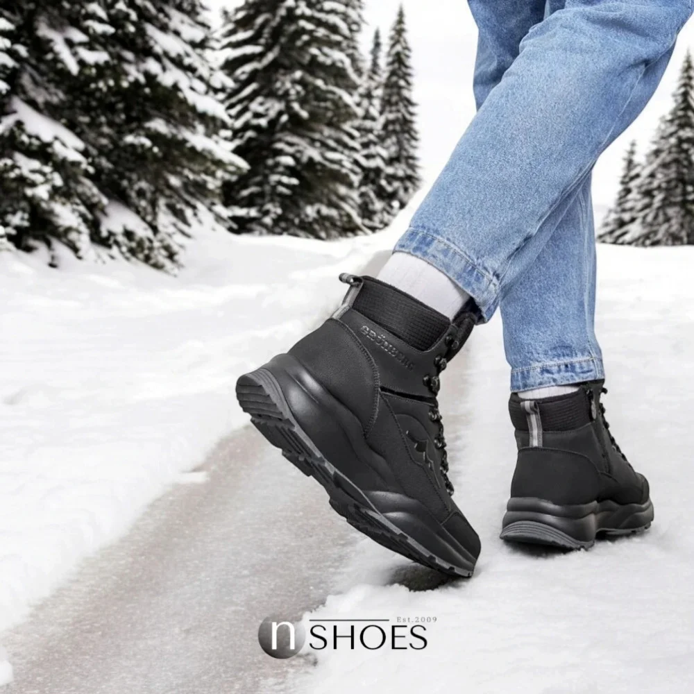 Мужские кожаные зимние ботинки GRUNBERG (Италия) модель 5763