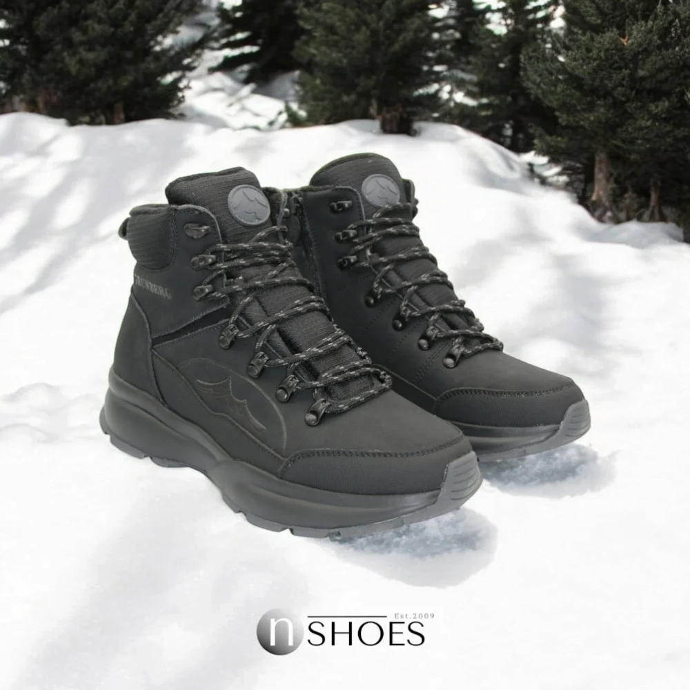 Мужские кожаные зимние ботинки GRUNBERG (Италия) модель 5763