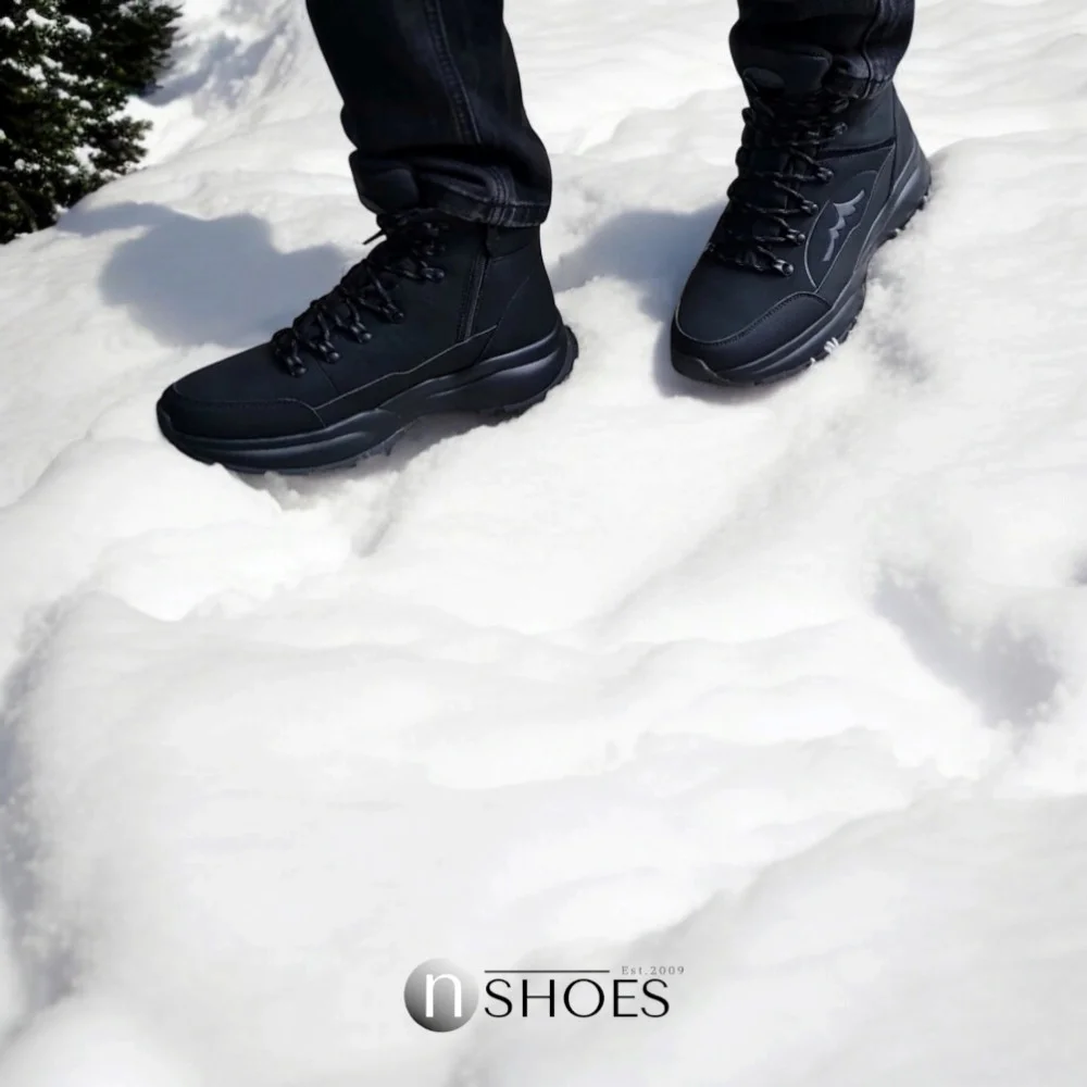 Мужские кожаные зимние ботинки GRUNBERG (Италия) модель 5763