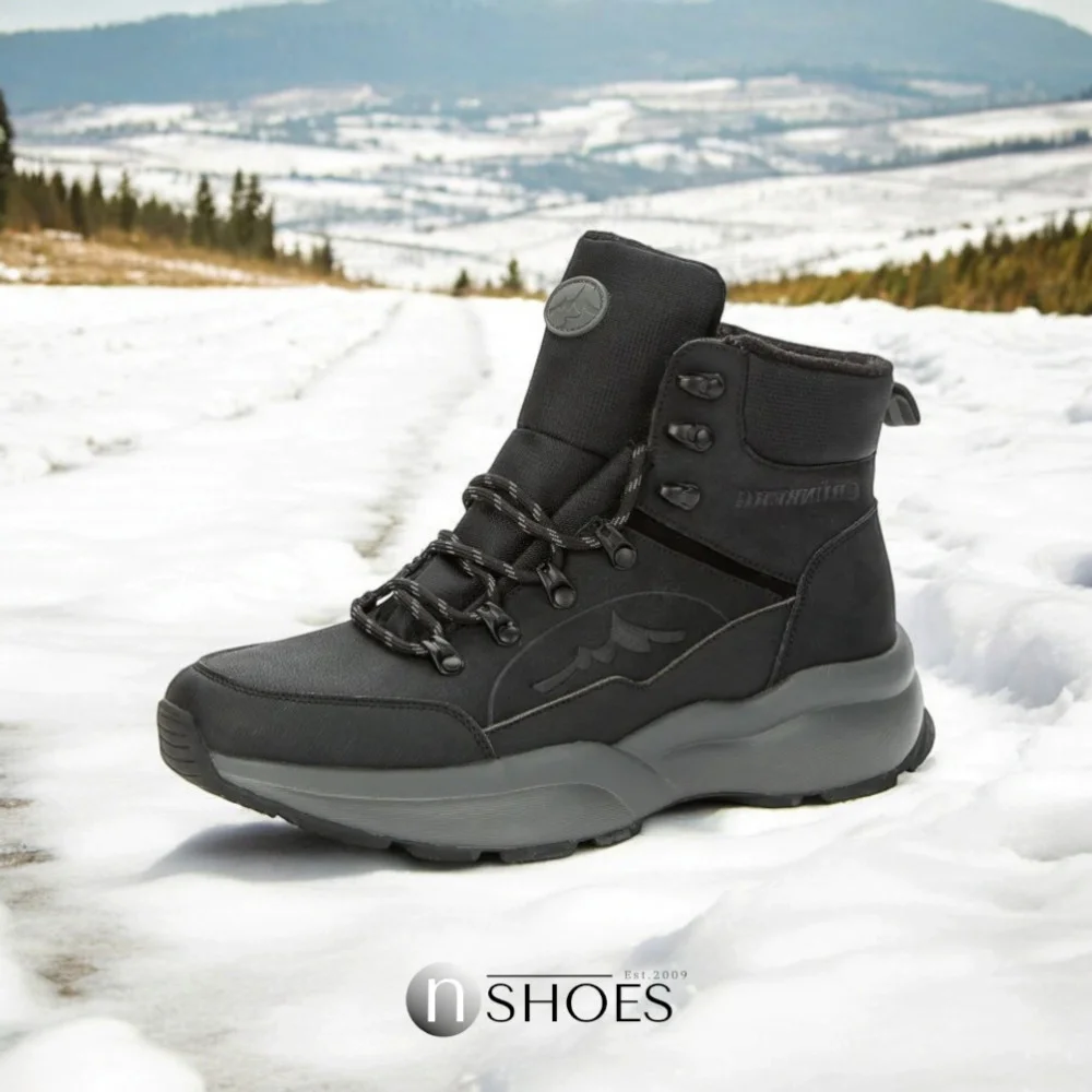 Мужские кожаные зимние ботинки GRUNBERG (Италия) модель 5763