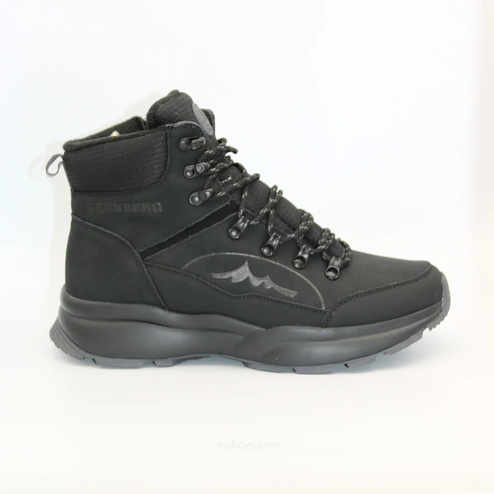 Мужские кожаные зимние ботинки GRUNBERG (Италия) модель 5763