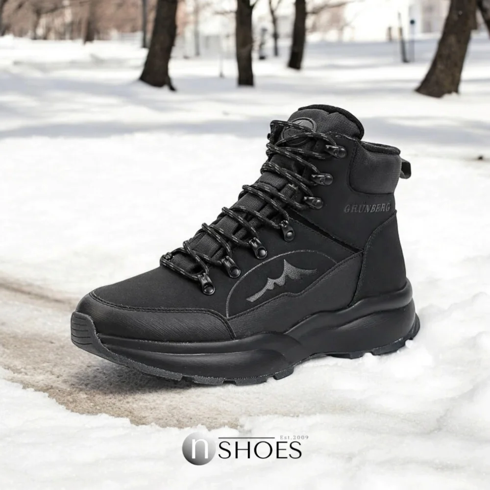 Мужские кожаные зимние ботинки GRUNBERG (Италия) модель 5763
