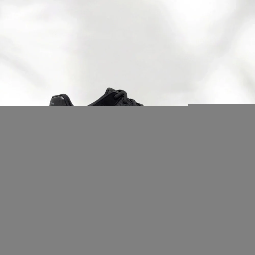 Skechers Flash Point 58350 BBK 5767 чорні шкіряні кросівки з устілкою Memory Foam