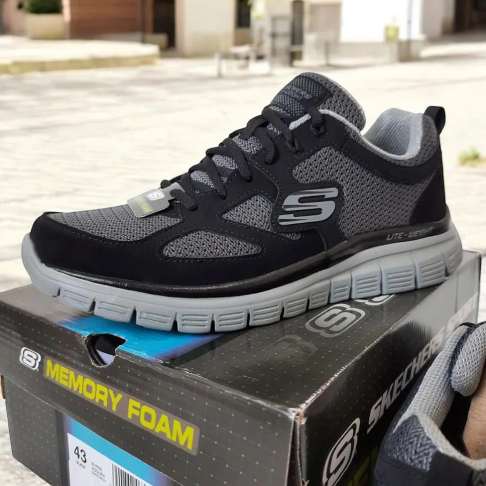 Чоловічі чорні кросівки Skechers Agoura 52635 BKGY модель 5769