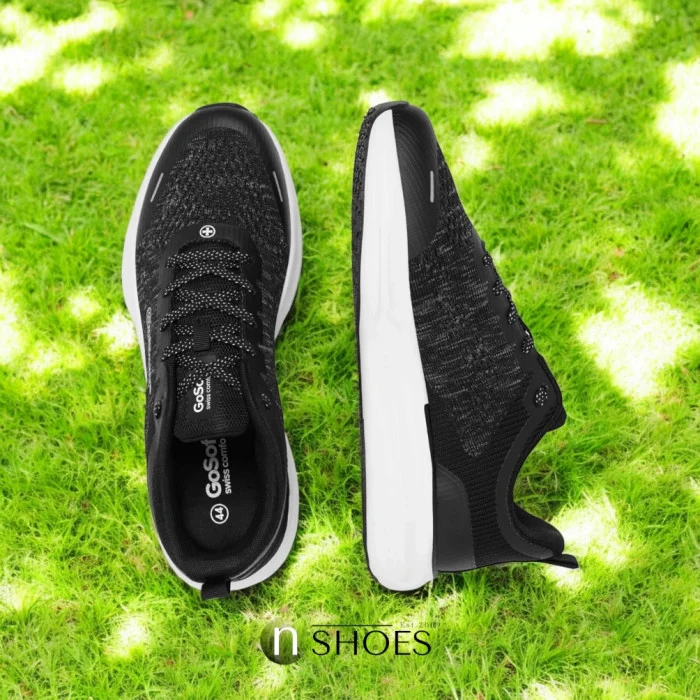 Men’s Black Sneakers Go Soft MP-1 5770 for Wide Feet