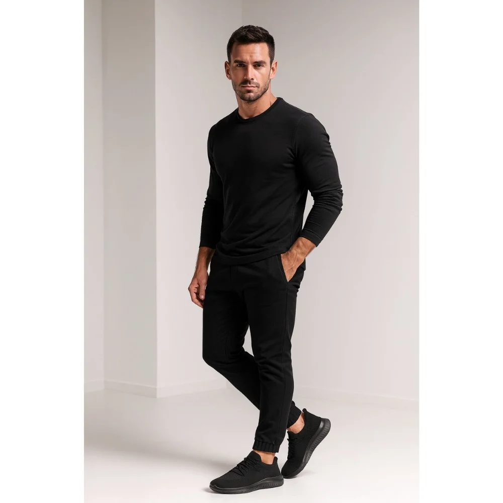 Мужские черные текстильные кроссовки Sprandi MP-S23R241A-8 5772