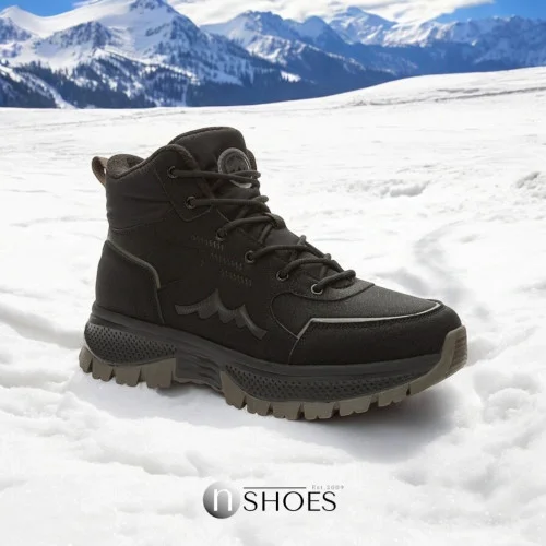 Мужские зимние черные ботинки GRUNBERG 148173-11-01 5773 из натуральной кожи с водоотталкивающей отделкой Термотекс GTH-D Мужские зимние черные ботинки GRUNBERG 148173-11-01 5773 из натуральной кожи с водоотталкивающей отделкой Термотекс GTH-D