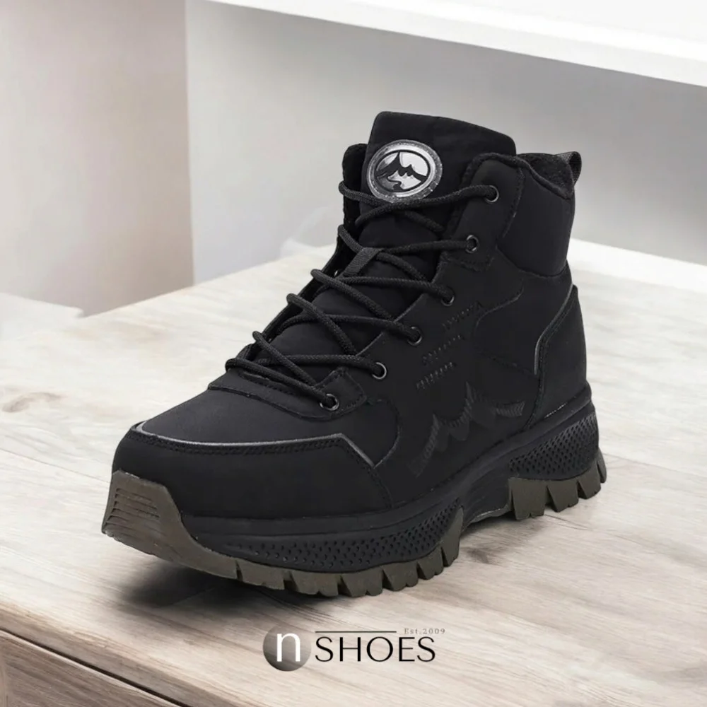 Men’s black winter leather boots GRUNBERG 148173-11-01 5773