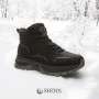 Men’s black winter leather boots GRUNBERG 148173-11-01 5773