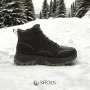 Men’s black winter leather boots GRUNBERG 148173-11-01 5773