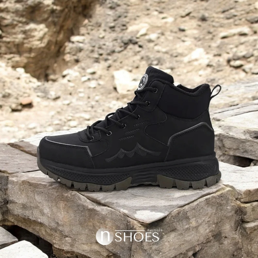 Men’s black winter leather boots GRUNBERG 148173-11-01 5773