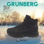 Men’s black winter leather boots GRUNBERG 148173-11-01 5773