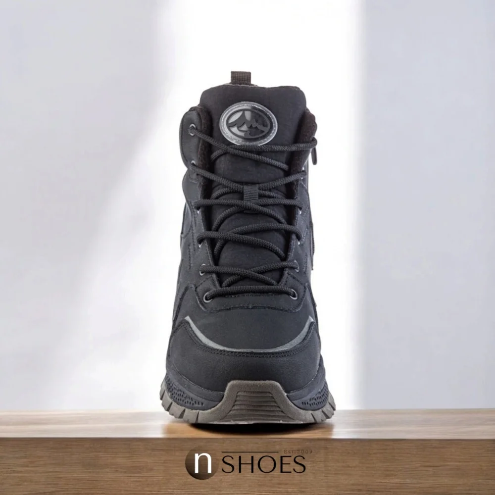 Men’s black winter leather boots GRUNBERG 148173-11-01 5773