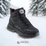 Men’s black winter leather boots GRUNBERG 148173-11-01 5773