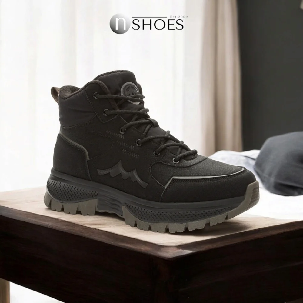 Men’s black winter leather boots GRUNBERG 148173-11-01 5773