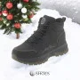Men’s black winter leather boots GRUNBERG 148173-11-01 5773