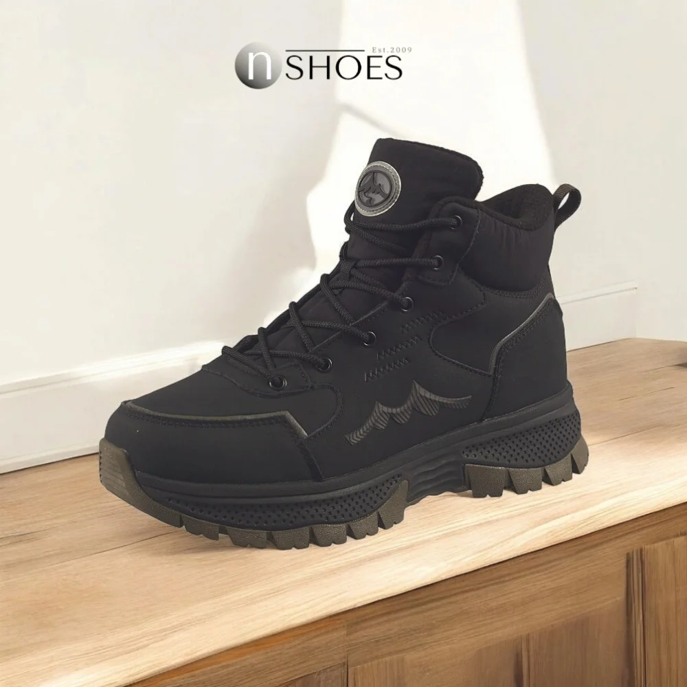 Men’s black winter leather boots GRUNBERG 148173-11-01 5773