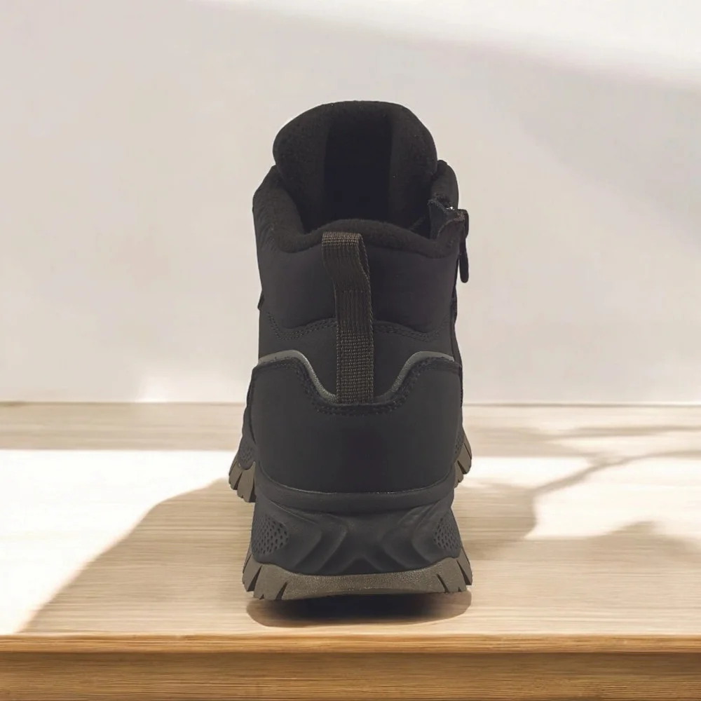 Men’s black winter leather boots GRUNBERG 148173-11-01 5773