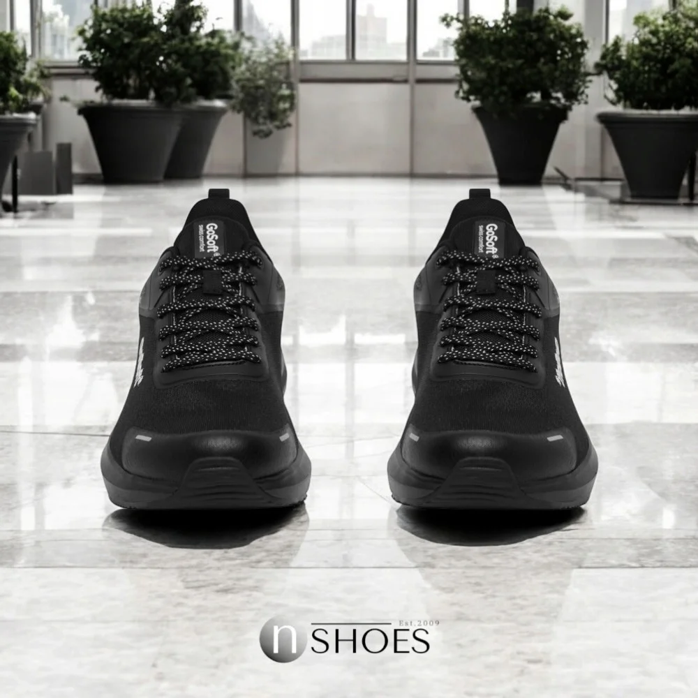 Men's black textile sneakers Go Soft MP-123 model 5778