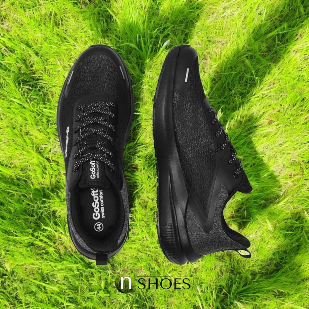 Men's black textile sneakers Go Soft MP-123 model 5778