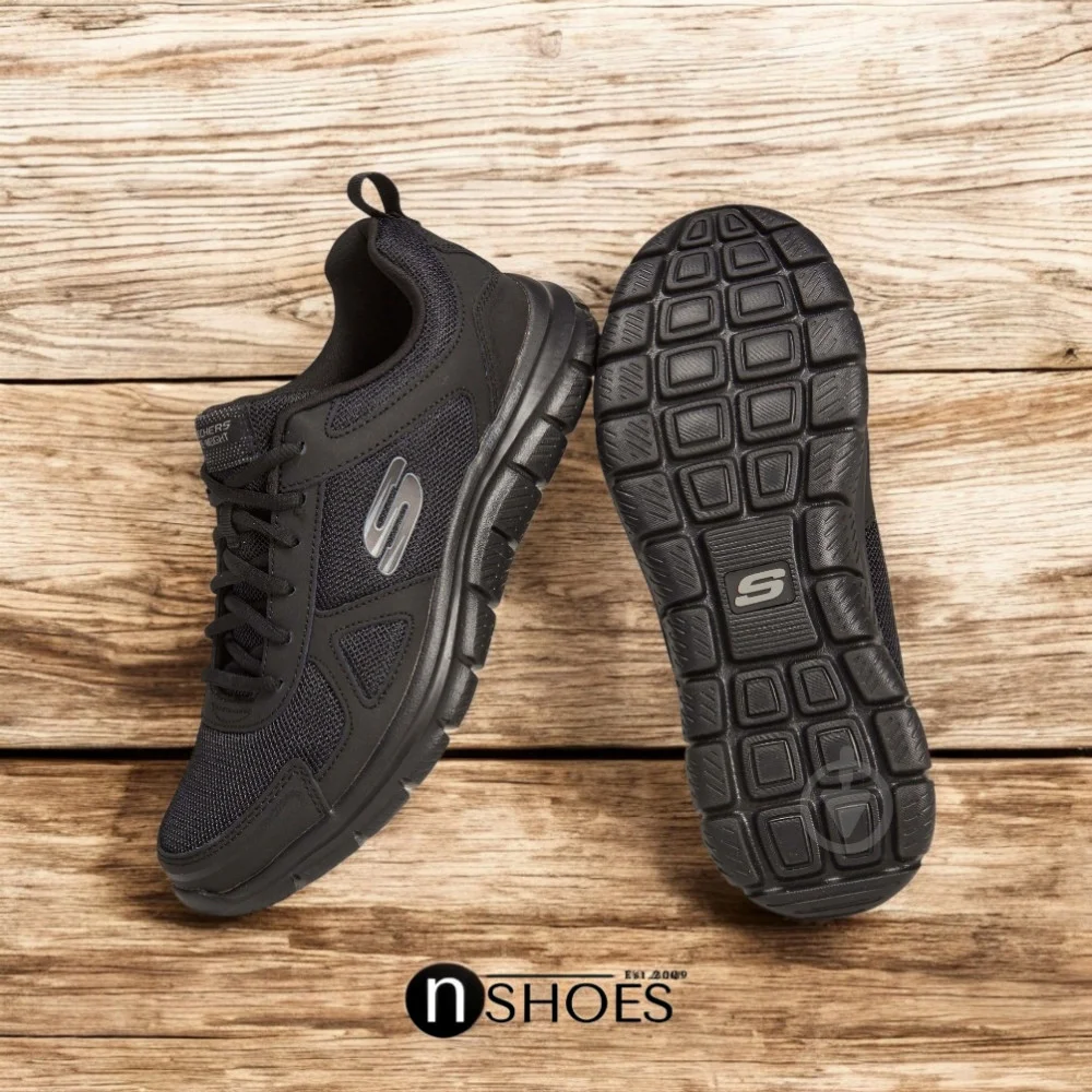 Мужские черные кроссовки Skechers Scloric 52631 BBK модель 5782