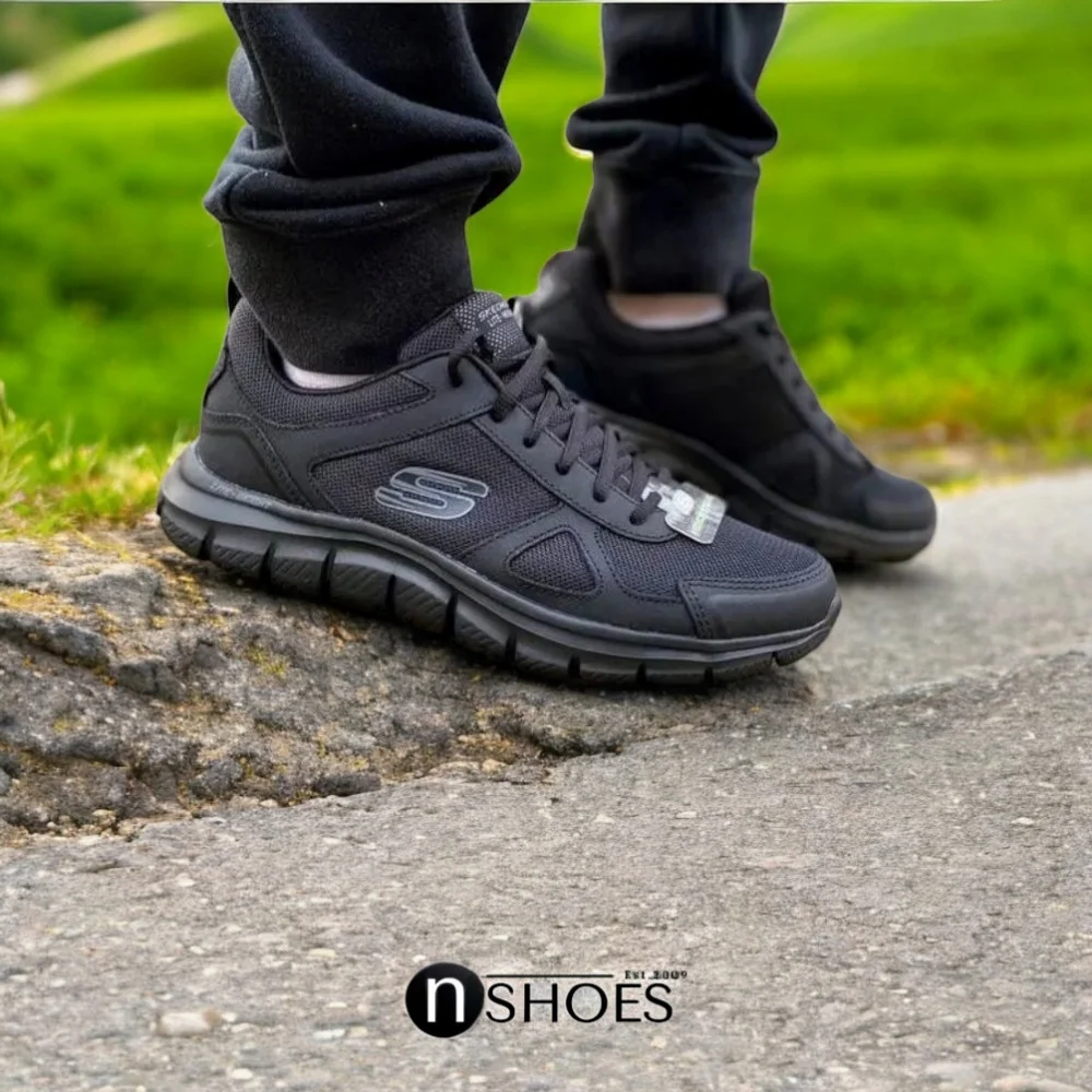 Мужские черные кроссовки Skechers Scloric 52631 BBK модель 5782