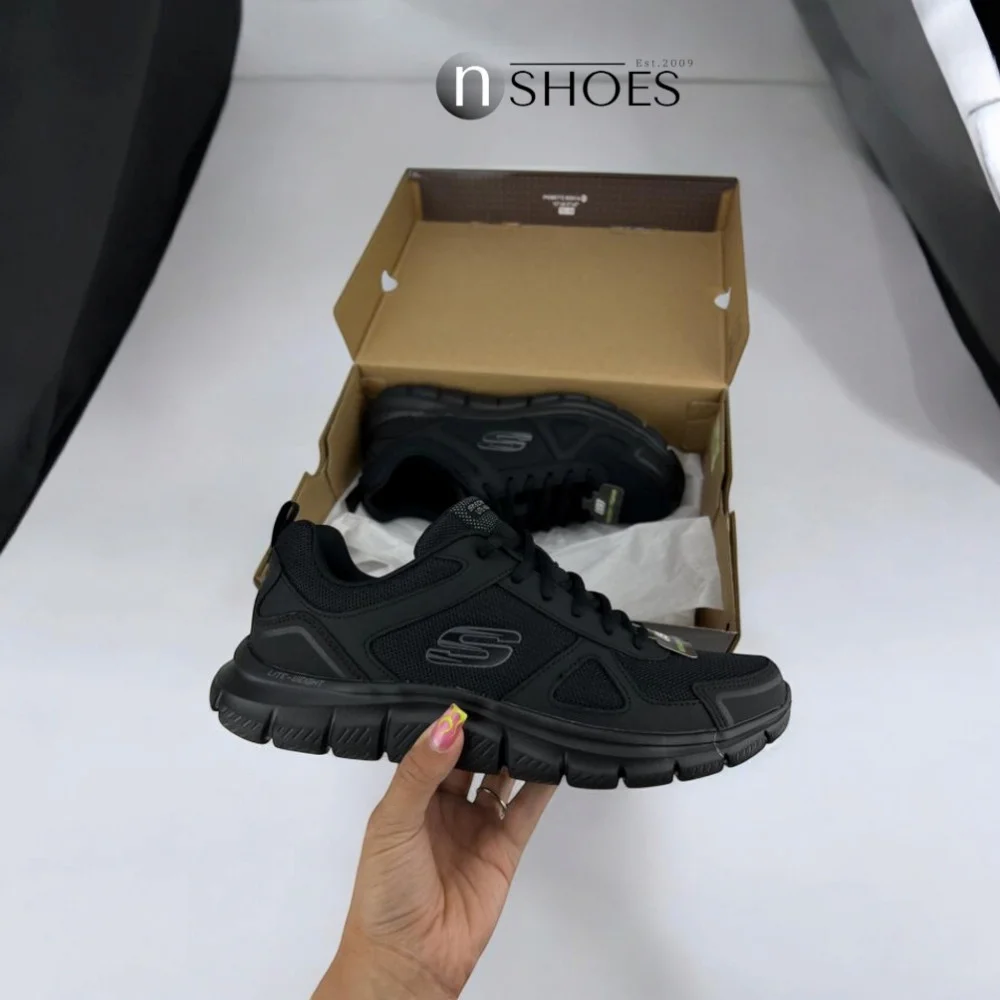 Мужские черные кроссовки Skechers Scloric 52631 BBK модель 5782