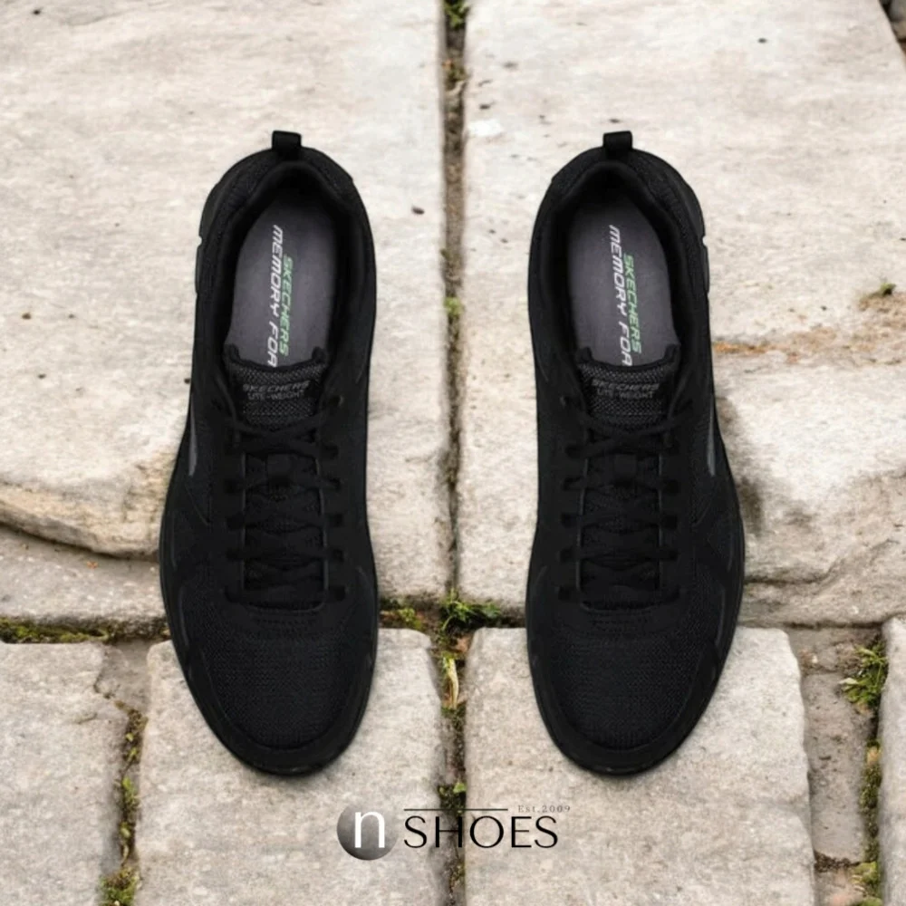 Мужские черные кроссовки Skechers Scloric 52631 BBK модель 5782