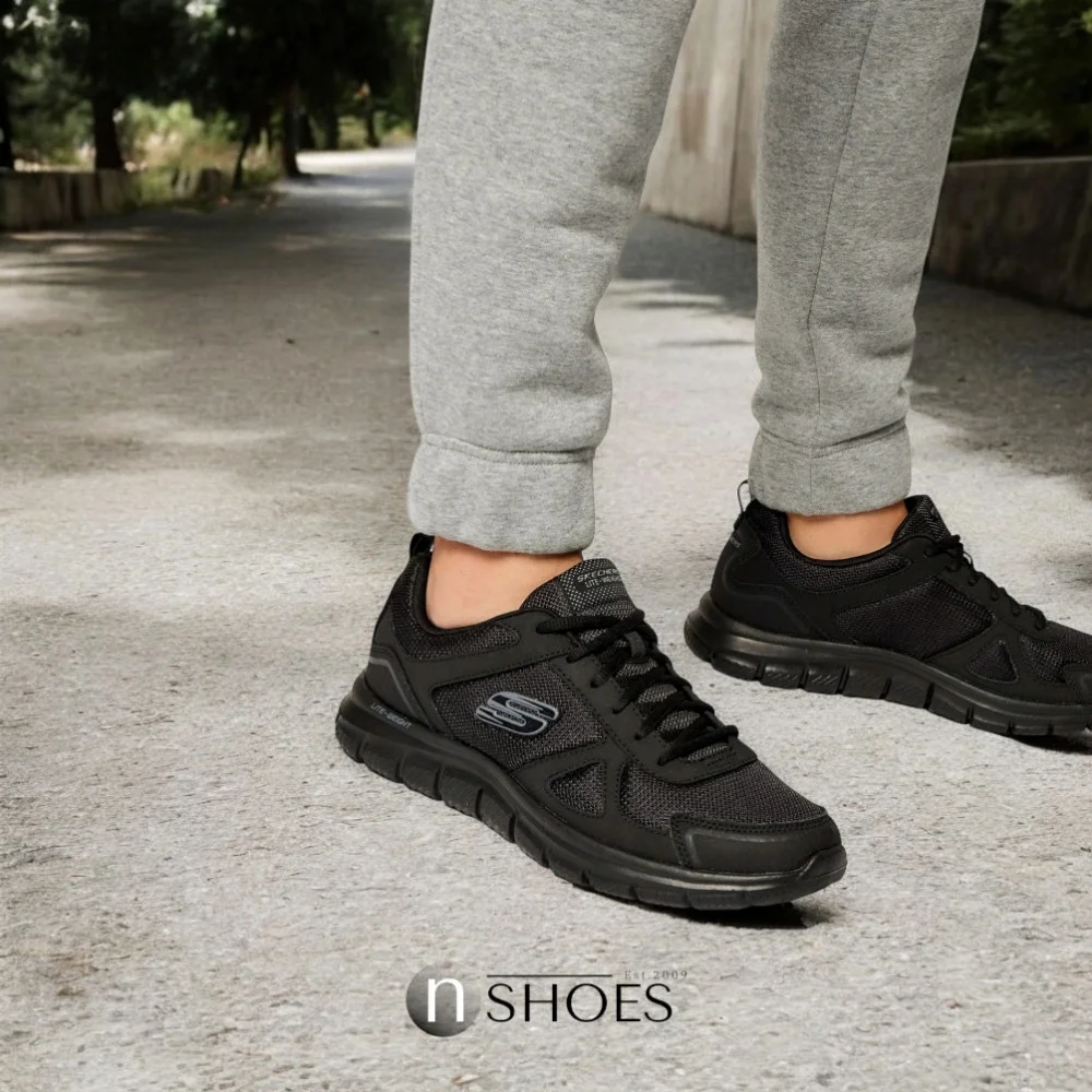 Мужские черные кроссовки Skechers Scloric 52631 BBK модель 5782