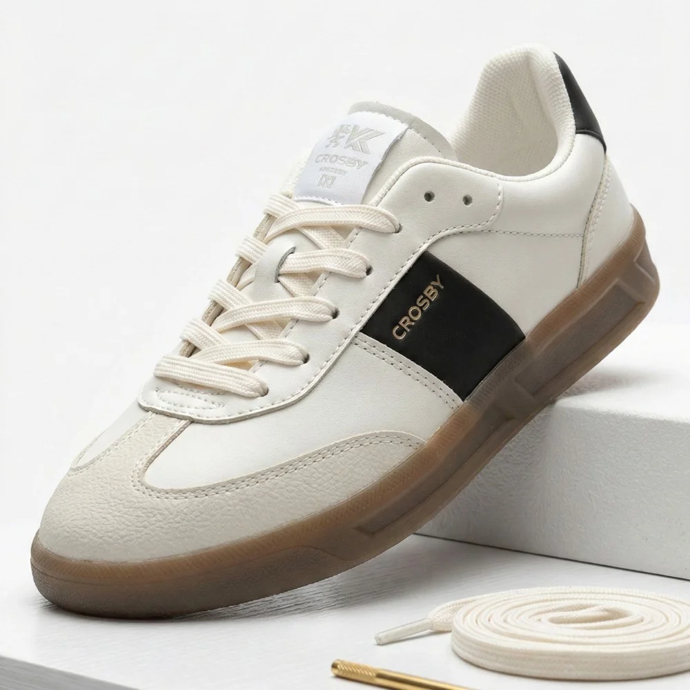 Чоловічі шкіряні демісезонні кросівки Crosby 457098-05-02W 5820 у стилі BOSS Brenta