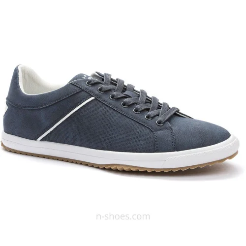Men's blue leather shoes sneakers KEDDO 857184 02-01 5828 made of genuine leather from the British brand in the style of Tommy Hilfiger Men's blue leather shoes sneakers KEDDO 857184 02-01 5828 made of genuine leather from the British brand in the style of Tommy Hilfiger