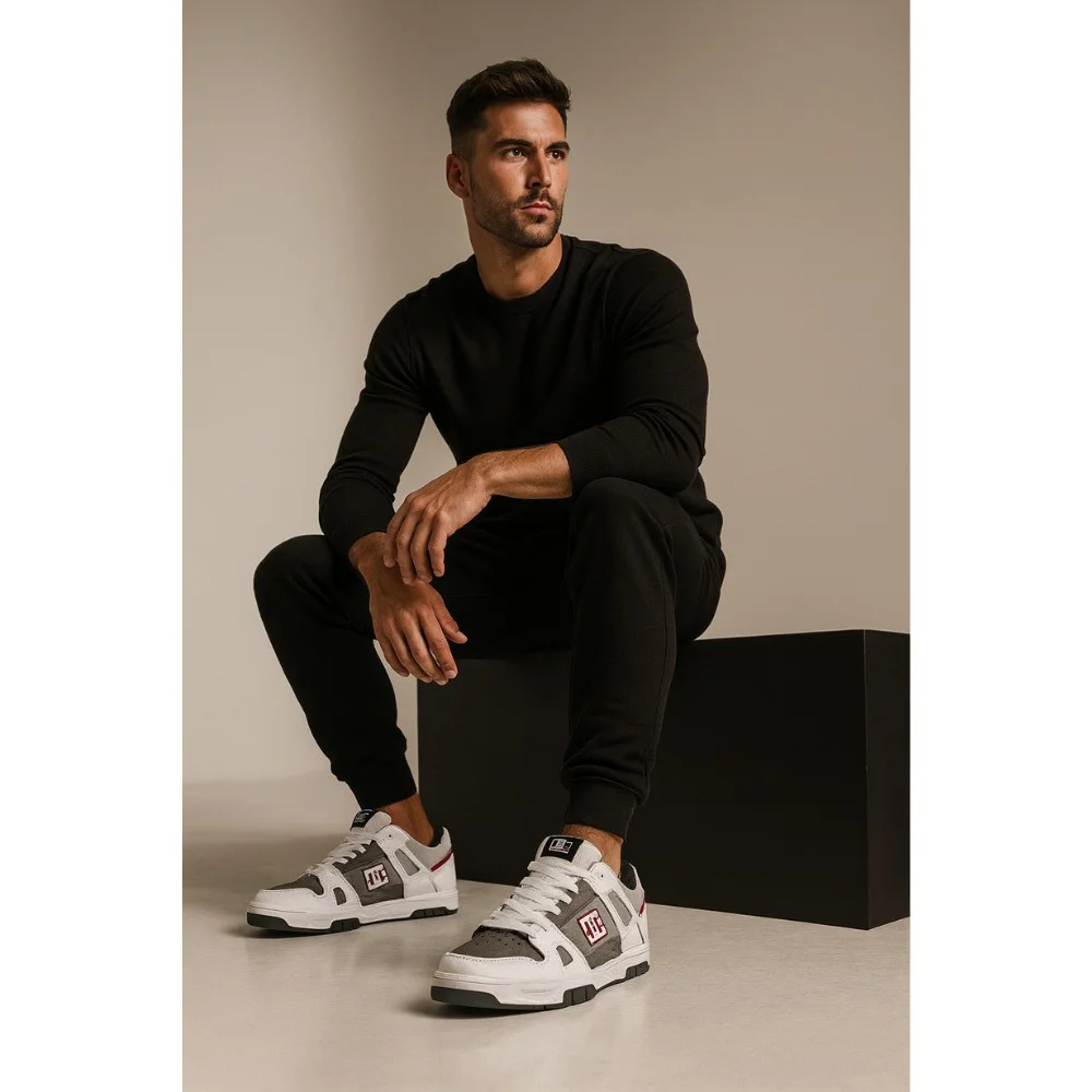 Men’s Leather High-Top Sneakers DC STAG 320188-XWSS