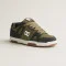 Men's green puffy sneakers with large laces hi-tops DC Stag 320188-ARO 5902 khaki original with genuine leather from the American brand