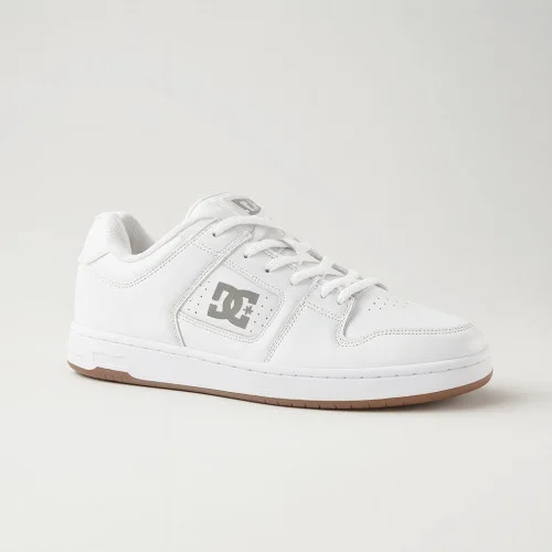 Men's white sneakers DC MANTECA 4 ADYS100765-HBW 5903 original with genuine leather from the American brand Men's white sneakers DC MANTECA 4 ADYS100765-HBW 5903 original with genuine leather from the American brand