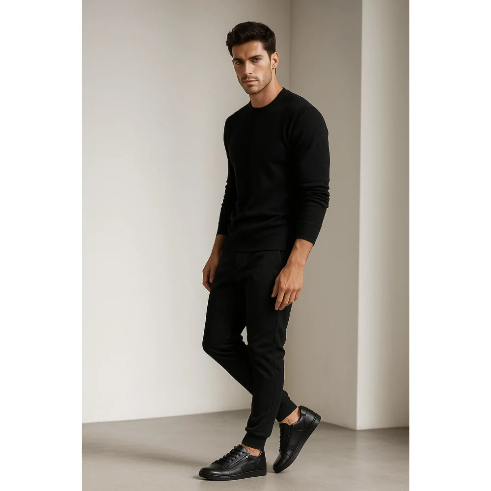 Чоловічі шкіряні кросівки Tapi (Польща) модель 5908